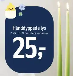 Føtex Hånddyppede lys tilbud