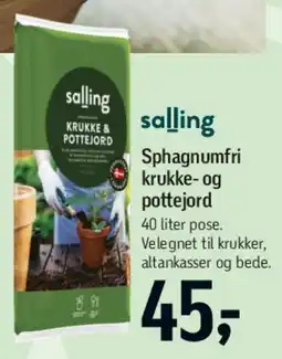 Føtex Sphagnumfri krukke- og pottejord tilbud