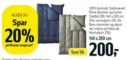 Føtex Maison sengesæt tilbud