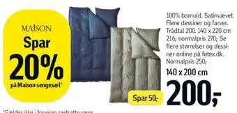 Føtex Maison sengesæt tilbud