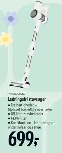 Føtex Ledningsfri støvsuger tilbud