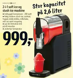 Føtex 2-i-1 soft ice og slush ice maskine tilbud