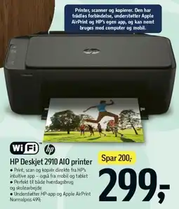 Føtex HP Deskjet 2910 AIO printer tilbud