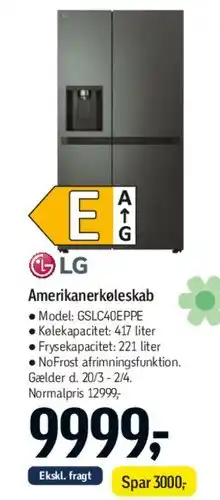 Føtex Amerikanerkøleskab tilbud