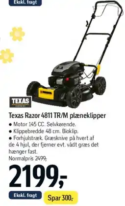 Føtex Texas Razor 4811 TR/M plæneklipper tilbud