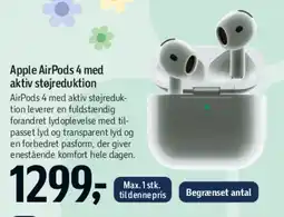 Føtex Apple AirPods 4 med aktiv støjreduktion tilbud
