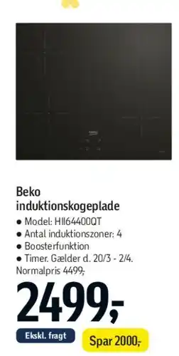 Føtex Induktionskogeplade tilbud