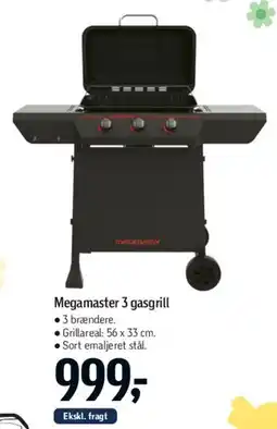 Føtex Megamaster 3 gasgrill tilbud