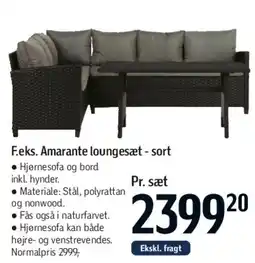 Føtex Kerteminde havemøbel (havebord Ø130 cm med 6 havestole) tilbud