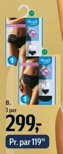 Føtex 3 par - (sloggi) pakker tilbud