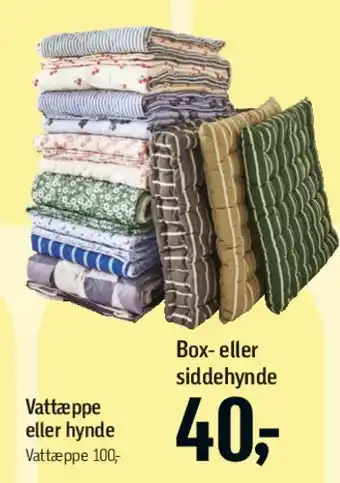 Føtex Box- eller siddehynde tilbud