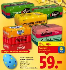 Lidl TUBORG/COCA-COLA Øl eller sodavand tilbud