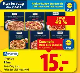 Lidl ITALIAMO Pizza tilbud