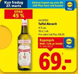Lidl AALBORG Taffel Akvavit tilbud
