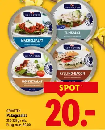 Lidl GRAASTEN Pålægssalat tilbud