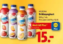 Lidl MILBONA Drikkeyoghurt tilbud