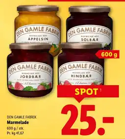 Lidl DEN GAMLE FABRIK Marmelade tilbud