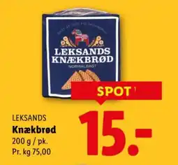 Lidl LEKSANDS Knækbrød tilbud