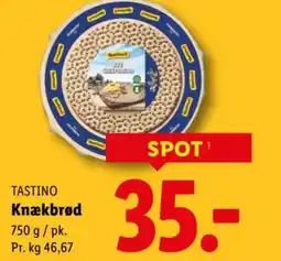 Lidl TASTINO Knækbrød tilbud