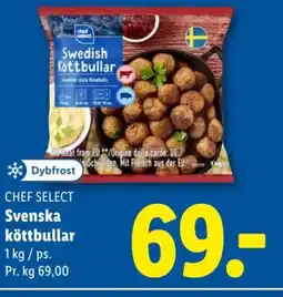 Lidl CHEF SELECT Svenska köttbullar tilbud