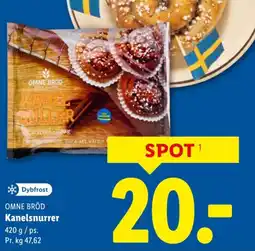 Lidl OMNE BRÖD Kanelsnurrer tilbud