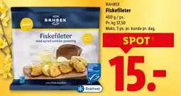 Lidl RAHBEK Fiskefileter tilbud