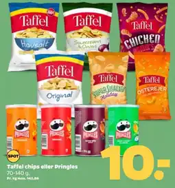 Netto Taffel chips eller Pringles tilbud