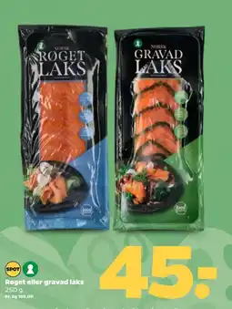 Netto Røget eller gravad laks tilbud