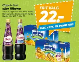 Bilka Capri-sun eller ribena tilbud