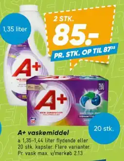 Bilka A+ Vaskemiddel tilbud