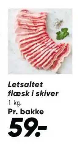 Bilka Letsaltet flæsk i skiver tilbud
