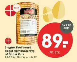 SPAR Slagter Theilgaard Røget Hamburgerryg af Dansk Gris tilbud