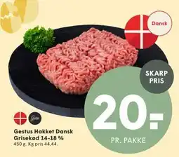SPAR Gestus Hakket Dansk Grisekød 14-18 % tilbud