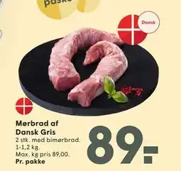 SPAR Mørbrad af Dansk Gris tilbud