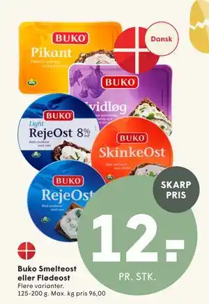 SPAR Buko Smelteost eller Flødeost tilbud