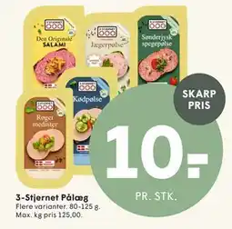 SPAR 3-Stjernet Pålæg tilbud