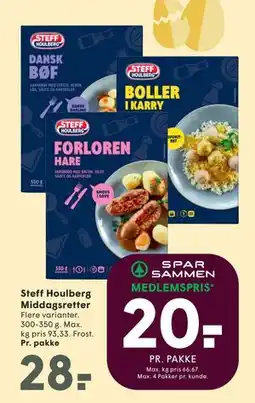 SPAR Steff Houlberg Middagsretter tilbud