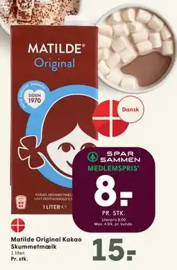 SPAR Matilde Original Kakao Skummetmælk tilbud