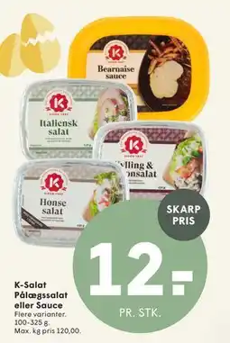 SPAR K-Salat Pålægssalat eller Sauce tilbud