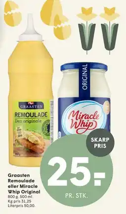 SPAR Graasten Remoulade eller Miracle Whip Original tilbud