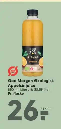SPAR God Morgen Økologisk Appelsinjuice tilbud