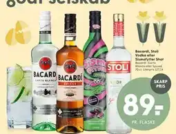 SPAR Bacardi, Stoli Vodka eller Sismofytter Shot tilbud