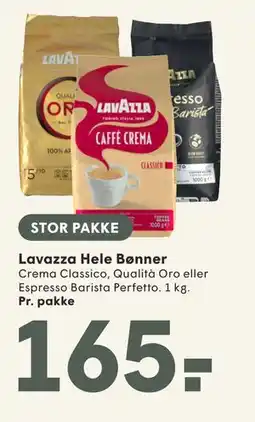 SPAR Lavazza Hele Bønner tilbud