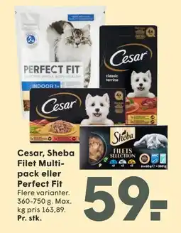 SPAR Cesar, Sheba Filet Multipack eller Perfect Fit tilbud