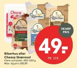 SPAR Riberhus eller Cheasy Skæreost tilbud