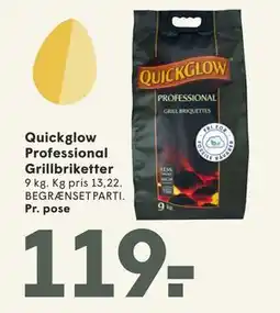 SPAR Quickglow Professional Grillbriketter tilbud