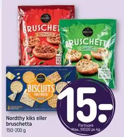 REMA 1000 Nordthy kiks eller bruschetta tilbud