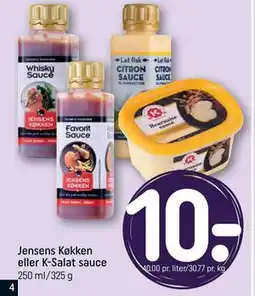REMA 1000 Jensens Køkken eller K-Salat sauce tilbud