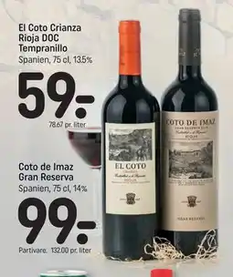 REMA 1000 Coto de Imaz Gran Reserva tilbud