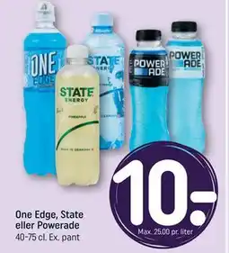 REMA 1000 One Edge, State eller Powerade tilbud